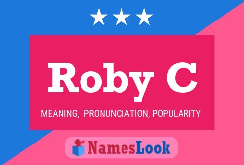 ملصق اسم Roby C