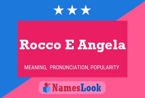 ملصق اسم Rocco E Angela