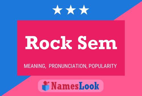 ملصق اسم Rock Sem