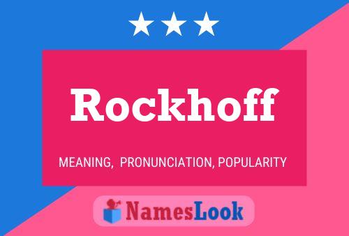 ملصق اسم Rockhoff