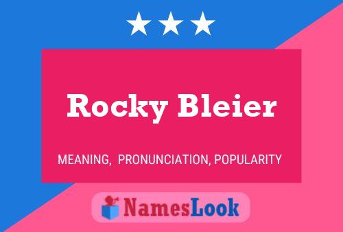 ملصق اسم Rocky Bleier