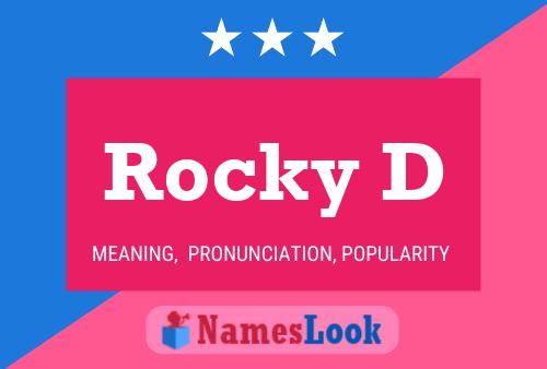 ملصق اسم Rocky D