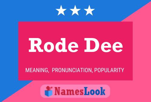 ملصق اسم Rode Dee