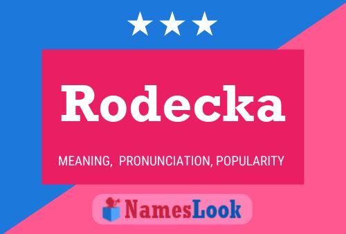 ملصق اسم Rodecka