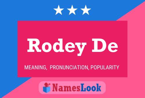 ملصق اسم Rodey De