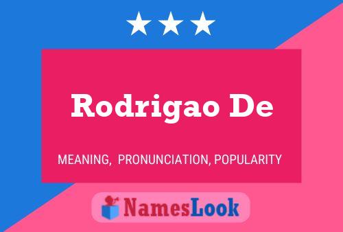 ملصق اسم Rodrigao De