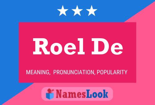 ملصق اسم Roel De