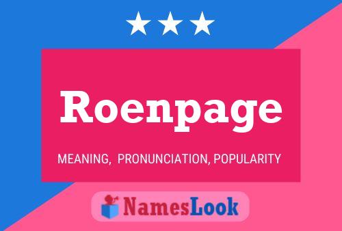 ملصق اسم Roenpage