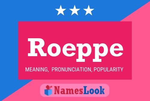 ملصق اسم Roeppe