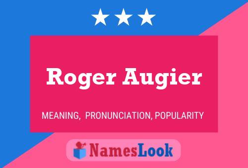 ملصق اسم Roger Augier