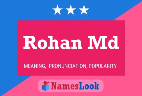 ملصق اسم Rohan Md