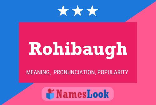 ملصق اسم Rohibaugh