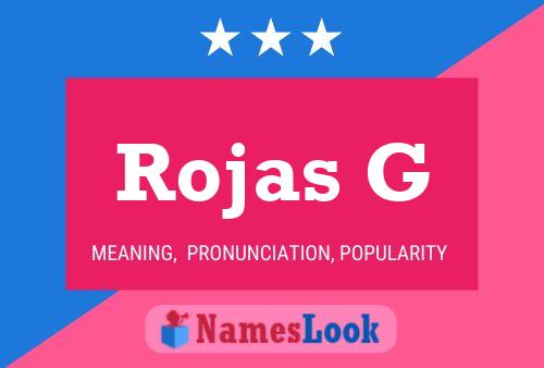 ملصق اسم Rojas G