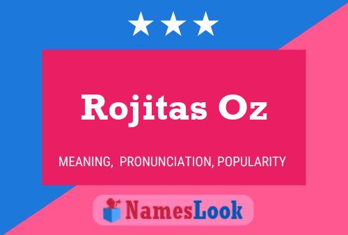 ملصق اسم Rojitas Oz