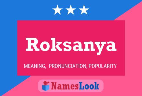 ملصق اسم Roksanya