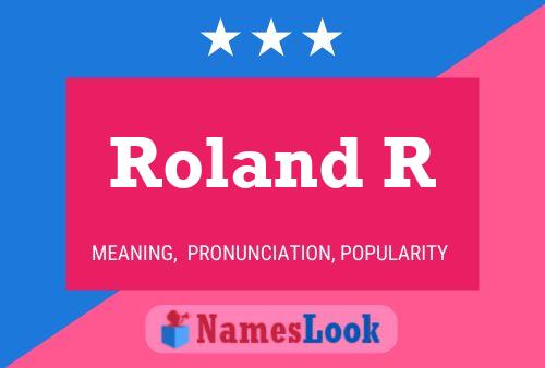 ملصق اسم Roland R