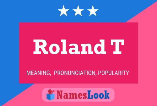 ملصق اسم Roland T