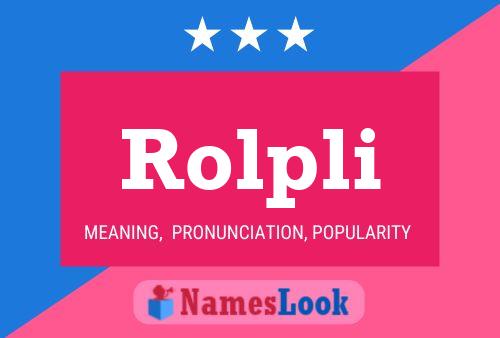 ملصق اسم Rolpli