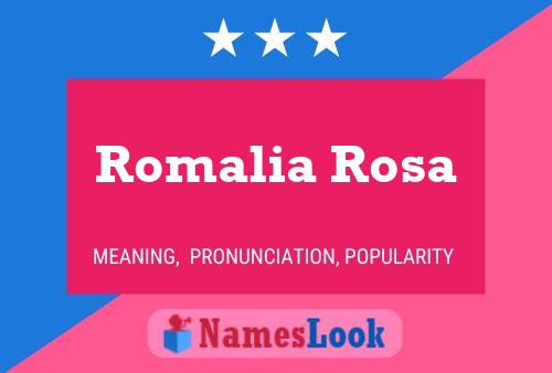 ملصق اسم Romalia Rosa