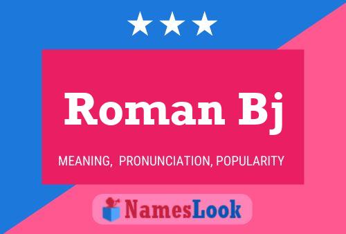 ملصق اسم Roman Bj