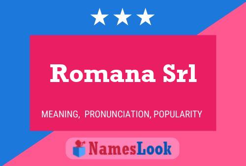 ملصق اسم Romana Srl