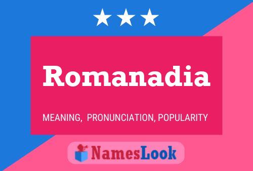 ملصق اسم Romanadia