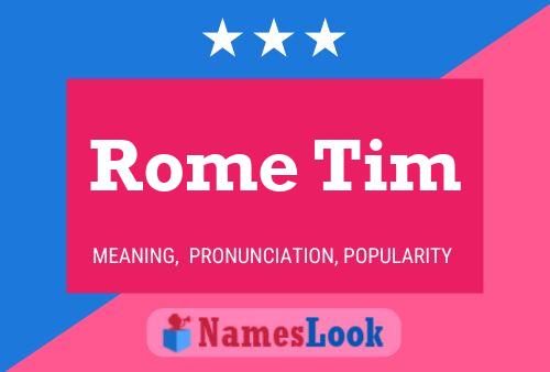 ملصق اسم Rome Tim