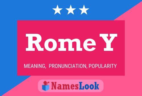 ملصق اسم Rome Y