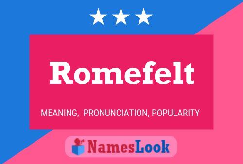 ملصق اسم Romefelt