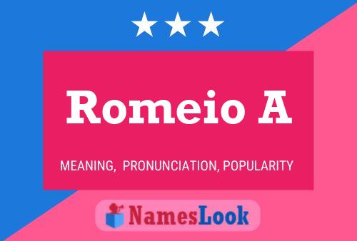 ملصق اسم Romeio A