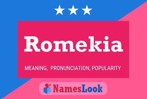 ملصق اسم Romekia