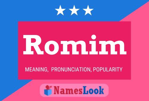 ملصق اسم Romim