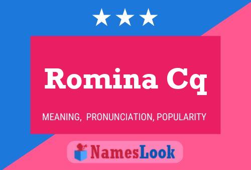 ملصق اسم Romina Cq