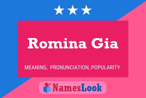 ملصق اسم Romina Gia