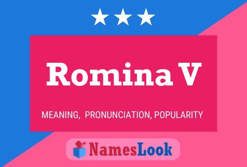 ملصق اسم Romina V