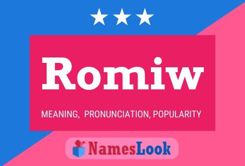 ملصق اسم Romiw