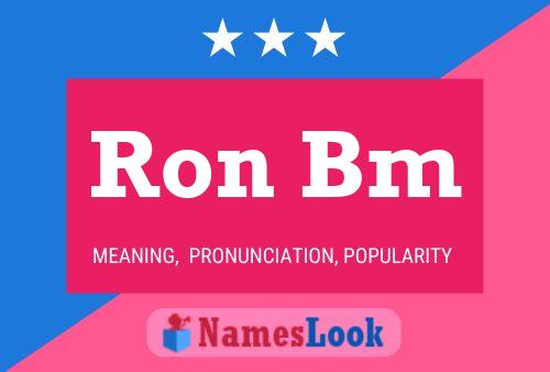 ملصق اسم Ron Bm