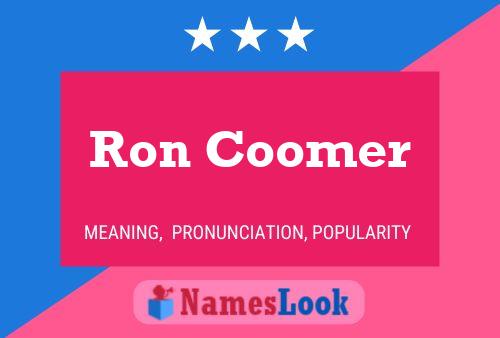 ملصق اسم Ron Coomer