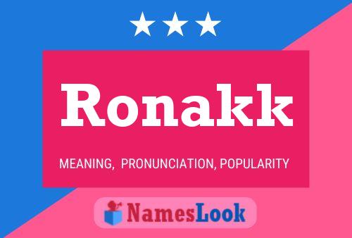 ملصق اسم Ronakk