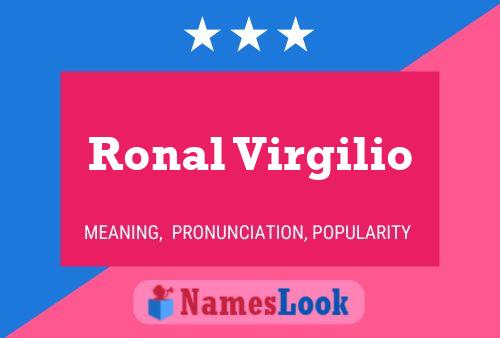 ملصق اسم Ronal Virgilio