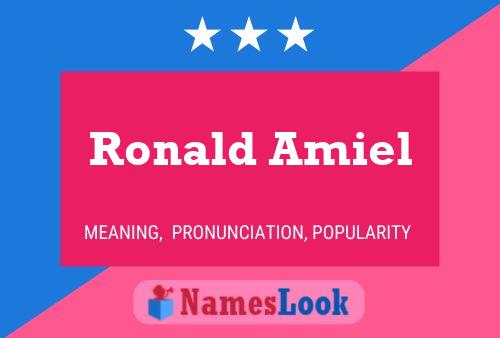 ملصق اسم Ronald Amiel