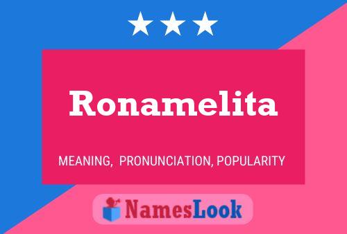 ملصق اسم Ronamelita