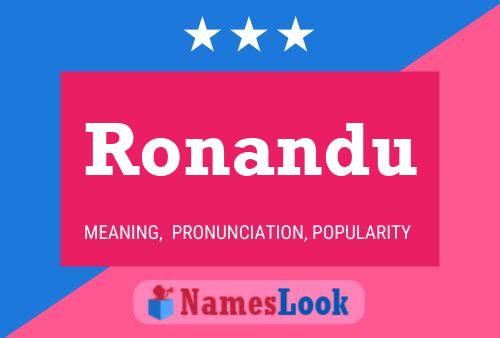 ملصق اسم Ronandu