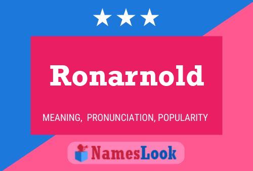 ملصق اسم Ronarnold