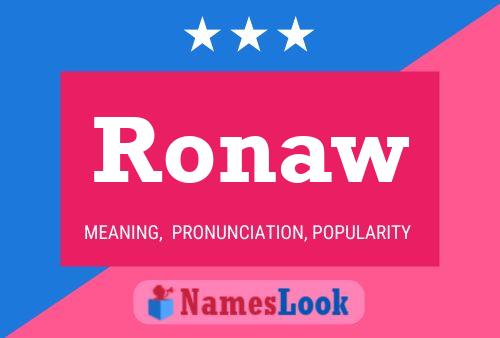 ملصق اسم Ronaw