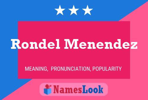 ملصق اسم Rondel Menendez