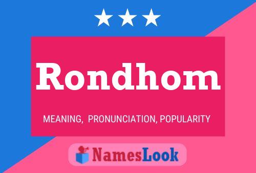 ملصق اسم Rondhom