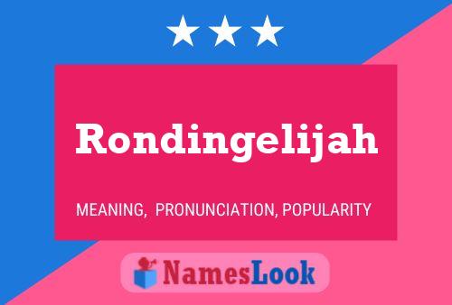 ملصق اسم Rondingelijah