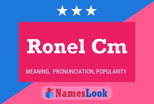 ملصق اسم Ronel Cm