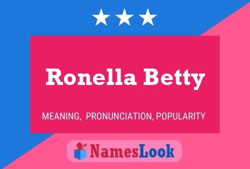 ملصق اسم Ronella Betty